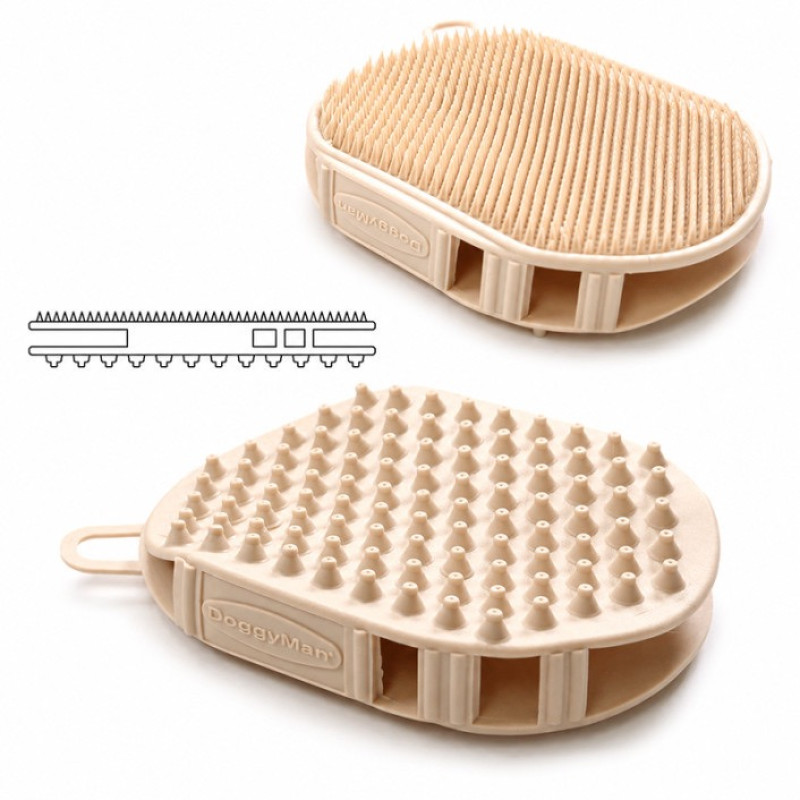 DoggyMan BS Double-Sided Grooming Glove рукавичка-щетка для ухода за шерстью собак и котов