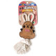 DoggyMan Leather Rabbit With Rope игрушка для собак, 23 см - фото 5
