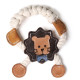 DoggyMan Leather Lion With Rope игрушка для собак, 15 см - фото 1