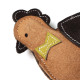 DoggyMan Leather Chicken With Rope игрушка для собак, 21 см - фото 2
