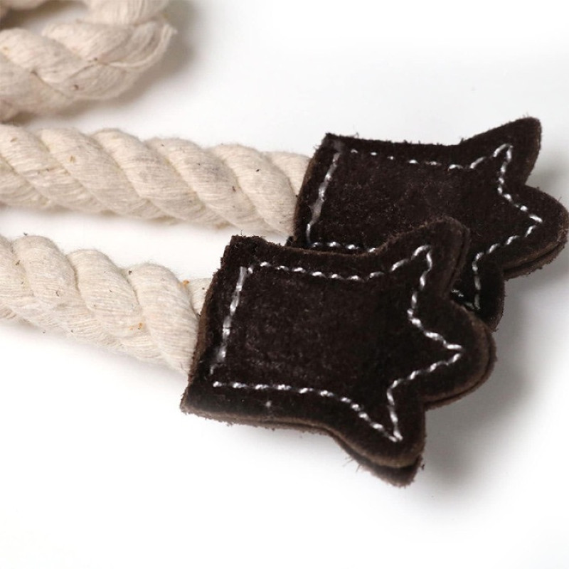 DoggyMan Leather Chicken With Rope игрушка для собак, 21 см - фото 4