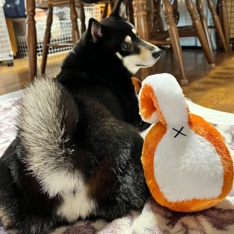 DoggyMan Shiba Inu м'яка іграшка для собак, 19 см - фото 2
