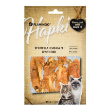 Flamingo Fish Chicken Snacks ласощі з куркою та рибою для котів, 50 г