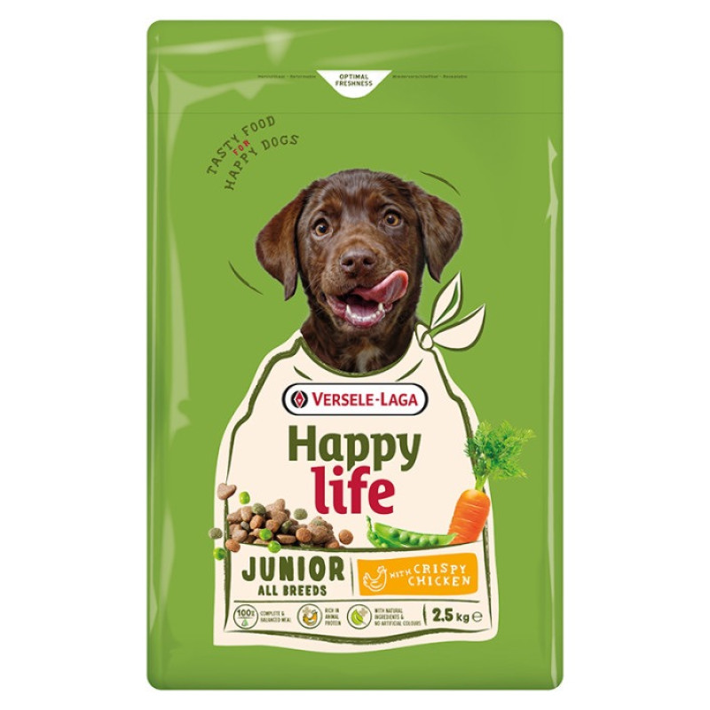 Happy Life Junior With Chicken сухой корм для щенят с курицей, 2.5 кг