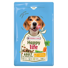 Happy Life Adult Light With Chicken сухий корм для собак із зайвою вагою, 2.5 кг