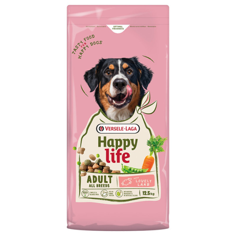 Happy Life Adult With Lamb сухой корм для собак с ягненком 12.5 кг