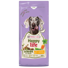 Happy Life Senior Chicken сухой корм с курицей для пожилых собак, 12.5 кг
