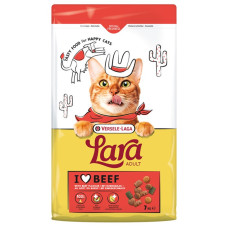 Lara Adult Beef flavour сухой корм для котов с говядиной 7 кг