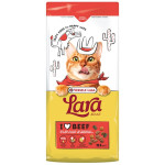 Lara Adult Beef flavour сухой корм для котов с говядиной 12.5 кг