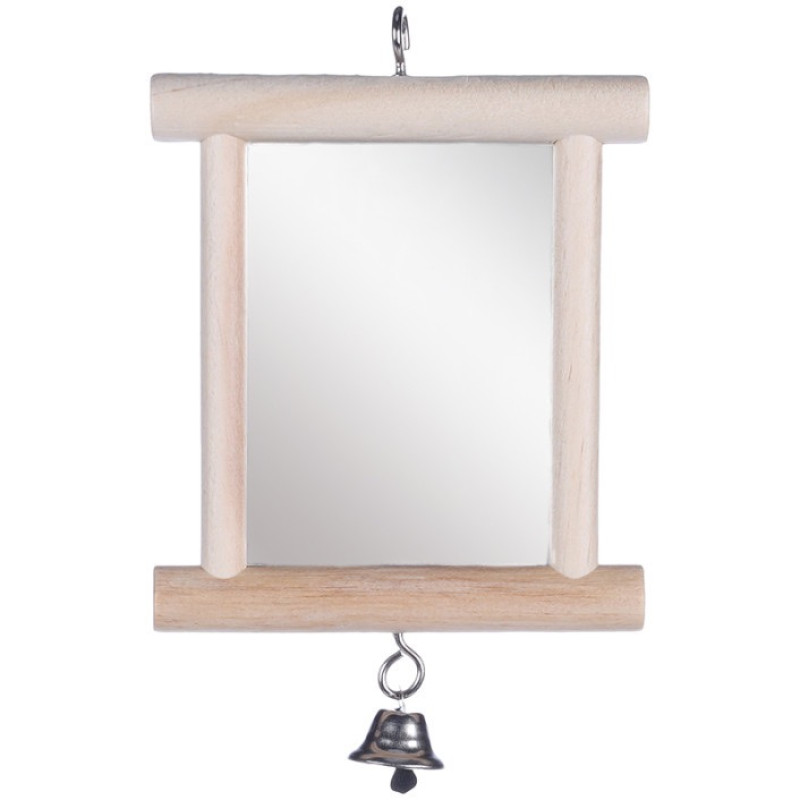 Flamingo Wooden Mirror игрушка для птиц
