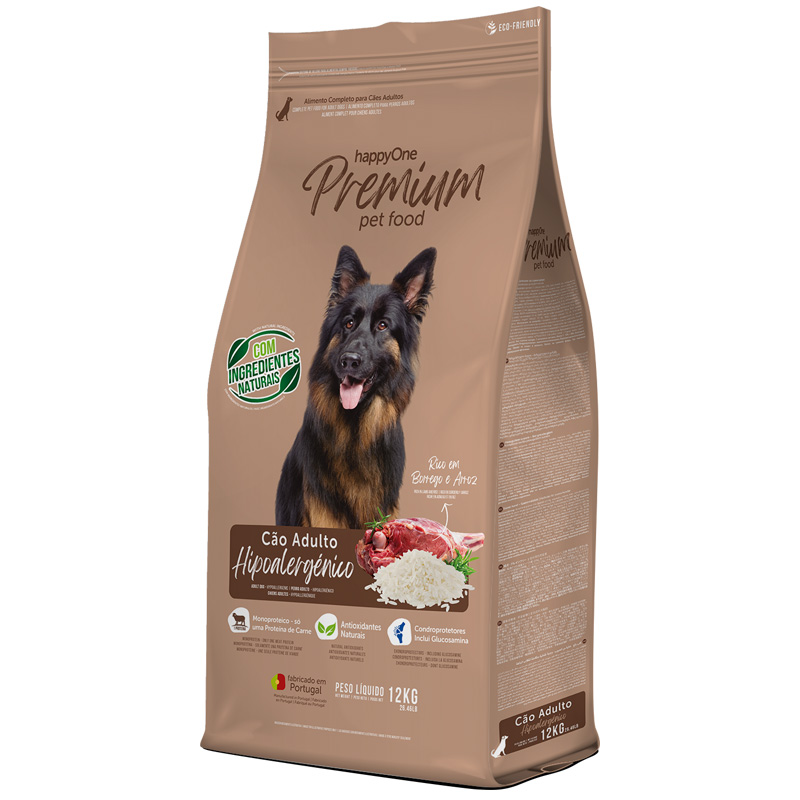 Happy One Premium Adult Dog Hypoallergenic сухой корм гипоаллергенный для собак 12 кг