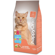 happyOne Adult Cat Salmon сухий корм для котів з лососем, 10 кг