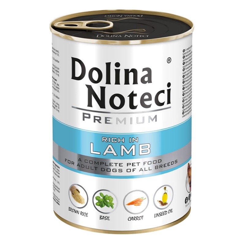 Dolina Noteci Premium Lamb вологий корм з ягнятиною для собак, 400 г