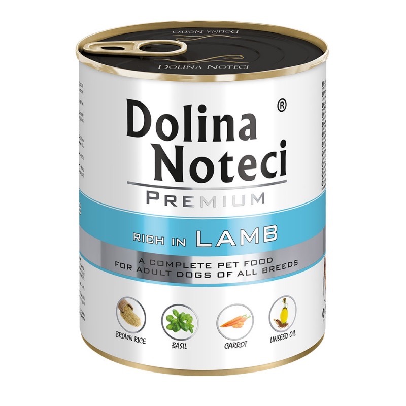 Dolina Noteci Premium Lamb вологий корм з ягнятиною для собак, 800 г
