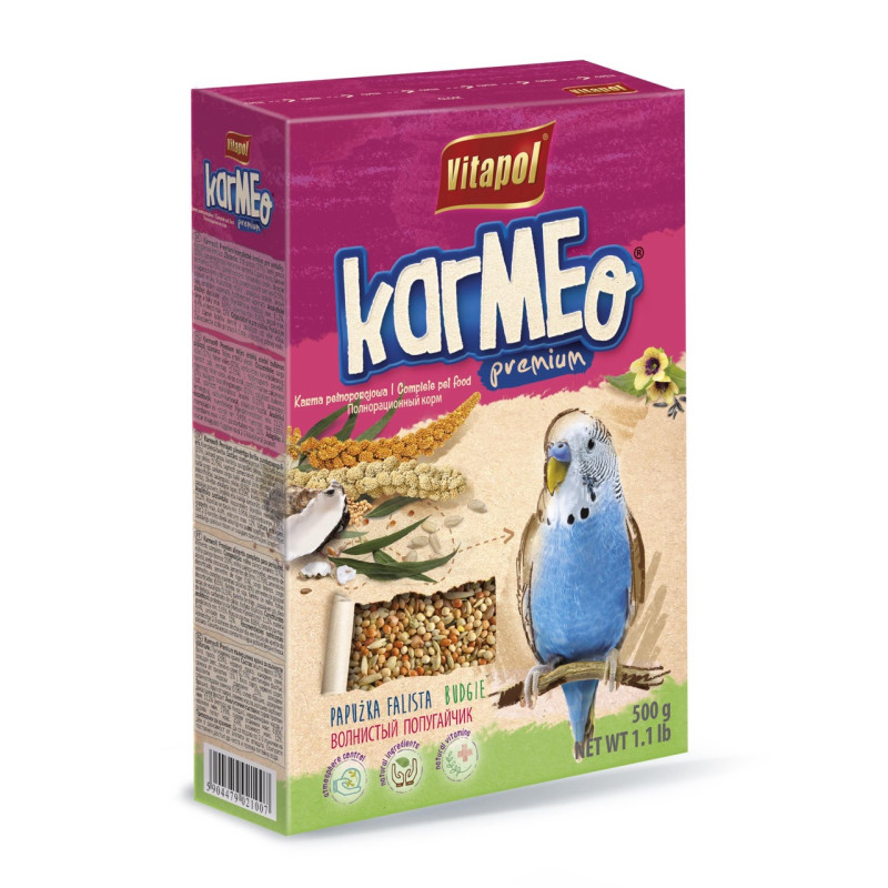 Vitapol Karmeo корм для хвилястих папуг, 500 г