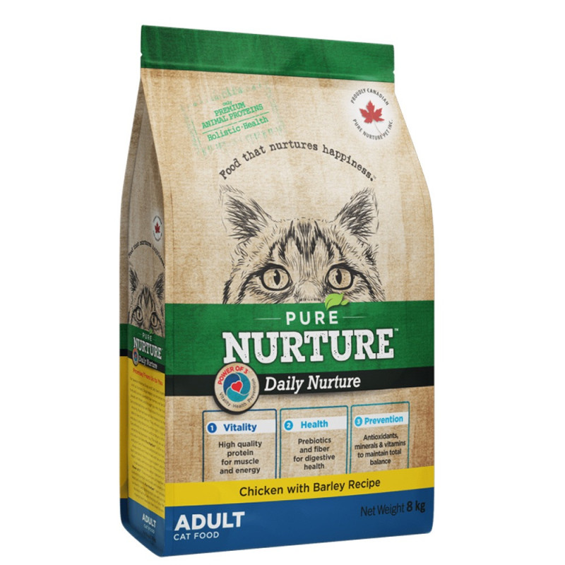 Pure Nurture Cat Daily Nurture Chicken сухой корм с курицей для котов, 8 кг