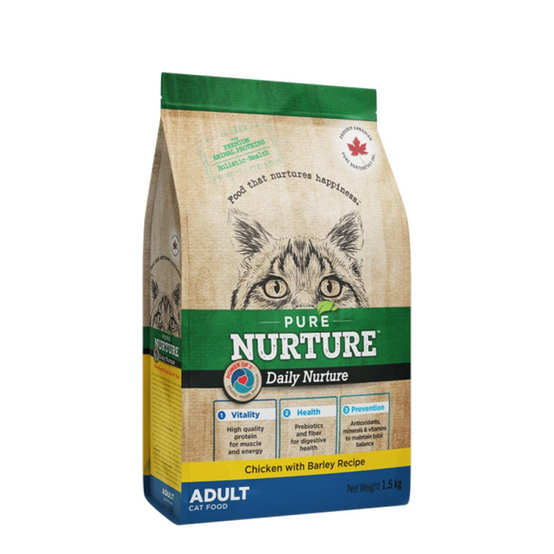 Pure Nurture Cat Daily Nurture Chicken сухой корм с курицей для котов, 1.5 кг
