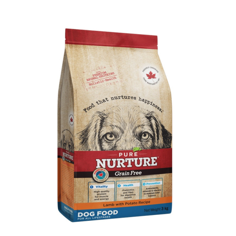 Pure Nurture Dog All Breeds Lamb сухой корм для собак с ягненком, 3 кг