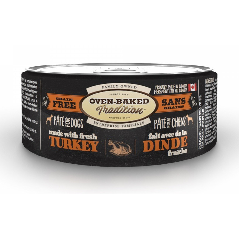 Oven-Baked Tradition Dog Turkey влажный корм с индейкой для собак любого возраста 156 гр