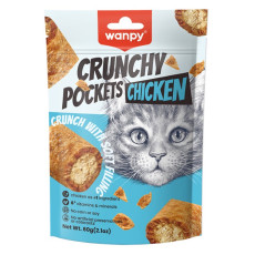Wanpy Crunchy Pockets Chicken лакомство для котов с курицей, 70 г