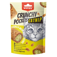 Wanpy Crunchy Pockets Chicken & Catnip лакомство для котов с кошачьей мятой, 70 г