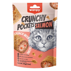 Wanpy Crunchy Pockets Salmon & Roe лакомство для котов с лососем, 70 г