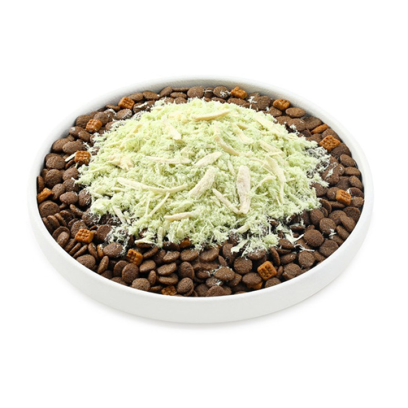 Wanpy Fluffy Toppers Chicken & Cat Grass лакомство для котов с курицей и травой, 30 г - фото 2
