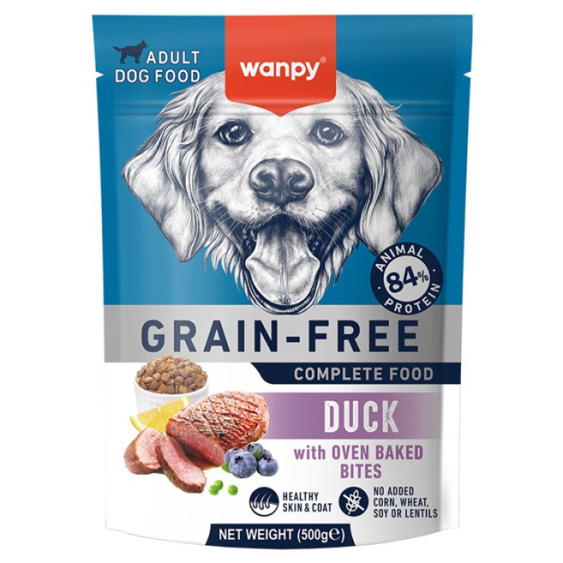 Wanpy Adult Dog GF Duck сухой корм для собак с уткой, 500 гр