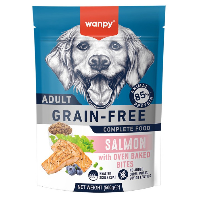 Wanpy Adult Dog GF Salmon сухий корм для собак з лососем, 500 гр