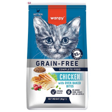 Wanpy Kitten GF Chicken сухой корм с курицей для котят, 8 кг