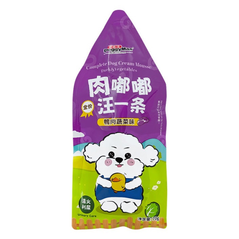 Doggyman Cream Mousse Duck & Vegetables влажный корм для собак с уткой, 70 гр