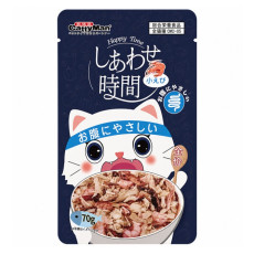 CattyMan Happy Time Digestive Health вологий корм з тунцем та креветками для котів, 70 г