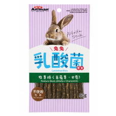 MiniAniman Lactobacillus Sticks with Alfalfa & Chamomile лакомство для декоративных кроликов, 50 г
