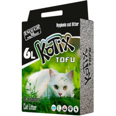 Kotix Tofu Carbon соевый наполнитель с активированным углем для кошачьего туалета, 6 л