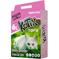 Kotix Tofu Baby Powder соевый наполнитель для кошачьего туалета с ароматом детской присыпки, 6 л