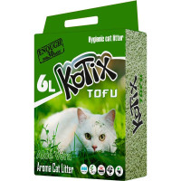 Kotix Tofu Aloe Vera соевый наполнитель для кошачьего туалета с ароматом алое вера, 6 л