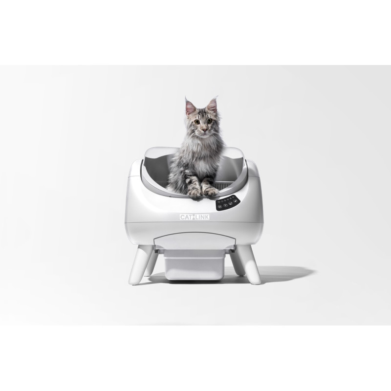 Catlink Scooper Open-X смарт-туалет для котов, 58.5 х 53 х 59 см, белый - фото 3