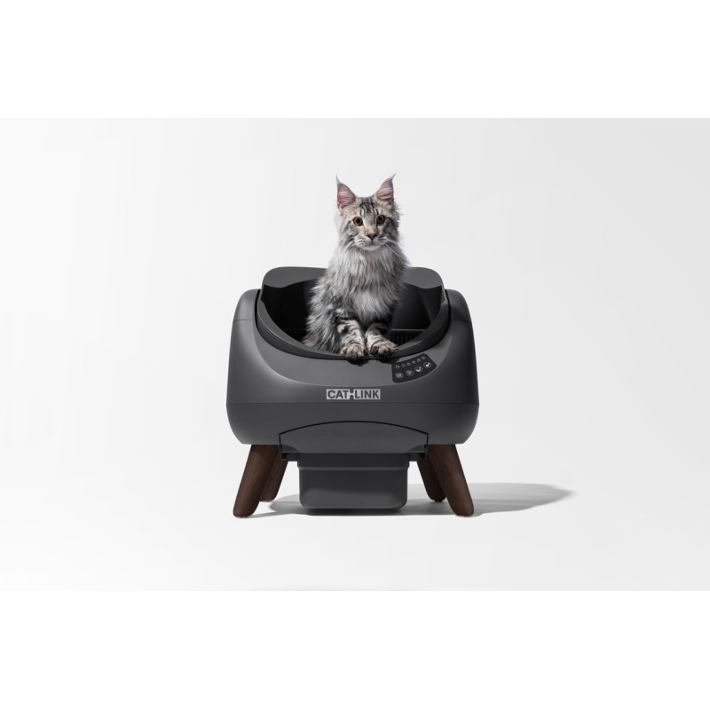 Catlink Scooper Open-X смарт-туалет для котов, 58.5 х 53 х 59 см, серый - фото 2