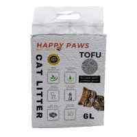 Happy Paws Carbon соєвий наповнювач з активованим вугіллям для котячого туалету, 6 л