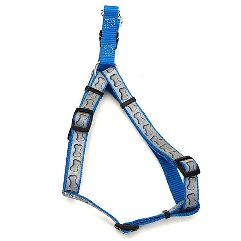 Coastal Lazer Brite светоотражающая шлея для собак, 66-97 см, бирюзовый