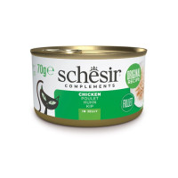 Schesir Chicken Fillets влажный корм для котов с куриным филе, 70 гр