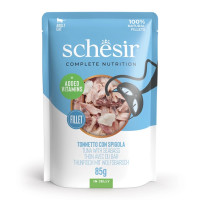 Schesir Tuna With Seabass вологий корм для котів з тунцем та окунем, 85 гр