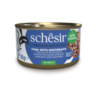 Schesir Tuna Whitebaits вологий корм для котів з тунцем та анчоусами, 85 гр