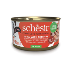 Schesir Tuna With Shrimps вологий корм для котів з тунцем та креветками, 85 гр