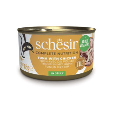 Schesir Tuna Chicken вологий корм для котів з тунцем та куркою, 85 гр