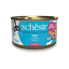 Schesir Tuna влажный корм для котов с тунцом в бульоне, 85 гр
