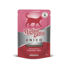 Morando Migliorgatto Unico Prosciutto вологий корм для котів з прошутто, 85 гр