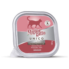 Morando Migliorgatto Unico Delicious Prosciutto вологий корм для котів з прошутто, 100 гр