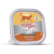 Morando Migliorgatto Unico Delicious Taccino вологий корм для котів з індичкою, 100 гр