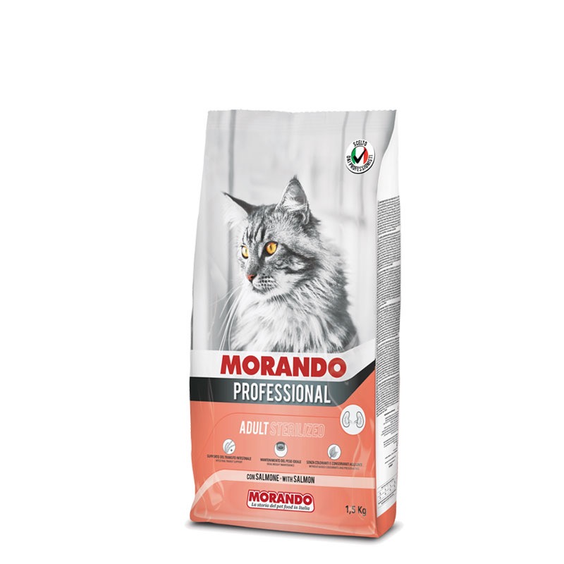 Morando Professional Cat Sterilized Salmon сухий корм із лососем для стерилізованих котів, 1.5 кг